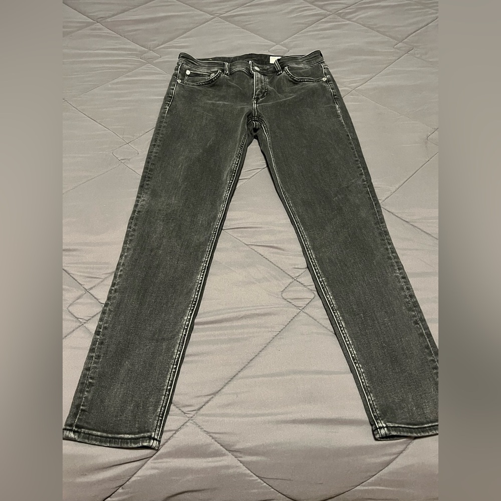 Rag & Bone Cate Ankle Skinny “washed black” jeans